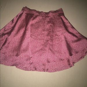 Beautiful red satin skirt